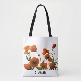 Floral Monogram Name Bridesmaid Hochzeitsgeschenk  Tasche