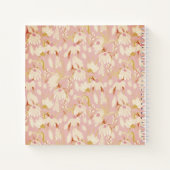 Floral Monogram Notebook Journal Notizblock (Rückseite)