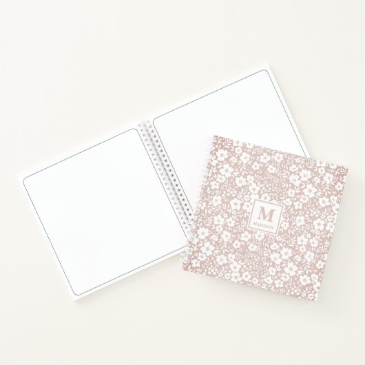 Floral Monogram Notebook Journal Notizblock (Innenseite)