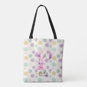 Floral Monogram - Paisleys Bloom Design P Tasche (Rückseite)