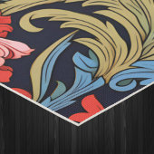 Floral Monogram Pink Blue William Morris Style Yogamatte