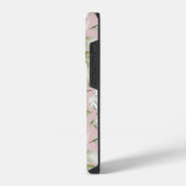 Floral Monogram Script Name iPhone Hülle (Linke Seite)