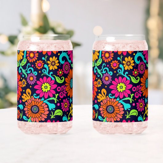 Floral Monogram Wedding Champagne Flutes Dosenglas (Insitu (Hochzeit))