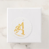 Floral monogramm Buchstabe A ist für Annabella Geschenkanhänger (Mit Box)