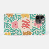 Floral Monogramm Case-Mate iPhone Hülle (Rückseite (Horizontal))