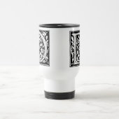 Floral Monogramm "D" - Tasse (Mittel)