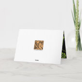 Floral Monogramm (dunkel) (Rückseite)