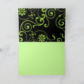 Floral Monogramm (dunkel) (Innenseite)