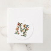Floral Monogramm Geschenkanhänger (Beispiel)