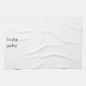 Floral Monogramm H | Entwurf der handgezeichneten Geschirrtuch (Horizontal)