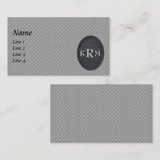 Floral Monogramm Ihre ersten Visitenkarte (Vorne/Hinten)