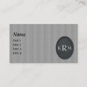 Floral Monogramm Ihre ersten Visitenkarte (Vorderseite)
