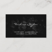 Floral Monogramm | Lux Muster (Gold) Visitenkarte (Rückseite)