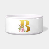 Floral Monogramm mit Anfangsbuchstaben B