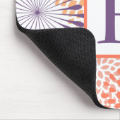 Floral Monogramm Mousepad (Ecke)
