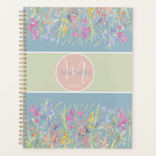 Floral-Monogramm Planer