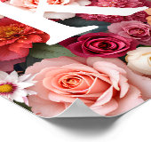 Floral Monogramm Poster (Ecke)