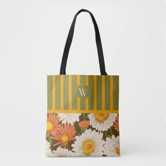 Floral Monogramm-Tasche Tasche (Vorderseite)