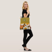 Floral Monogramm-Tasche Tasche (Am Model)