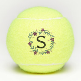 Floral Monogramm Tennisbälle