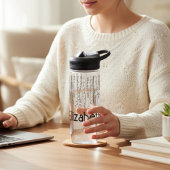 Floral Monogramm Trinkflasche