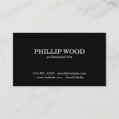 Floral Monogramm/Veränderung | Lux (Gold) Visitenkarte (Rückseite)