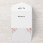 Floral Moon Babydusche All In One Einladung (Außenbereich)