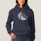 Floral Moon Hoodie (Vorderseite)