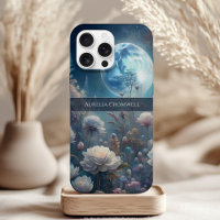 Floral Moon Magic Design mit Individuelle Name