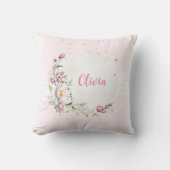 Floral Moon Pink Kissen (Vorderseite)