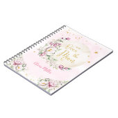 Floral Moon Pink Notizblock (Linke Seite)