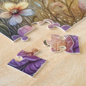 Floral Moon Wolf Moon Puzzle (Seite)