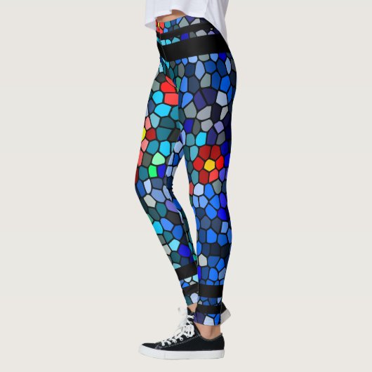 Floral Mosaic Tiles Leggings (Links)