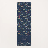 Floral Moth Butterfly Pattern Yoga Mat Yogamatte (Vorderseite)