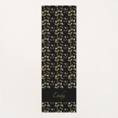 Floral Moth Butterfly Pattern Yoga Mat Yogamatte (Vorderseite)