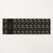 Floral Moth Butterfly Pattern Yoga Mat Yogamatte (Vorderseite (Horizontal))