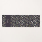 Floral Moth Butterfly Pattern Yoga Mat Yogamatte (Vorderseite (Horizontal))
