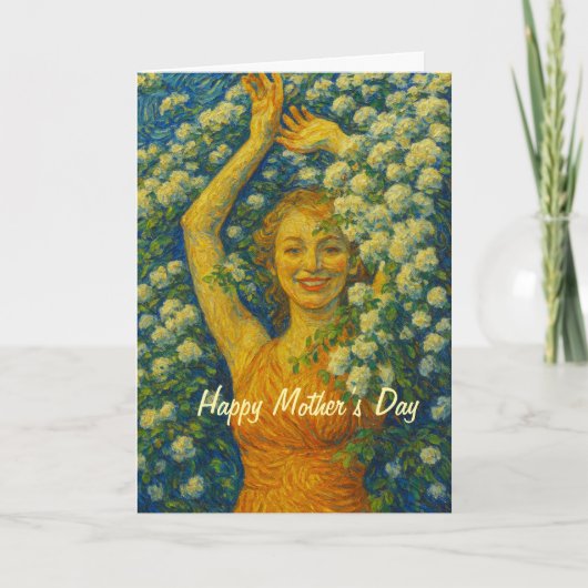 Floral Mother Day Card Feiertagskarte (Vorderseite)