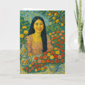 Floral Mother Day Card Feiertagskarte (Rückseite)