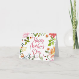 Floral Mother's Day Card Karte