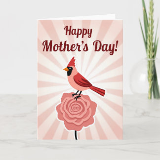Floral Mothers Day Crest Card Karte