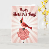 Floral Mothers Day Crest Card Karte (Gelbe Blume)