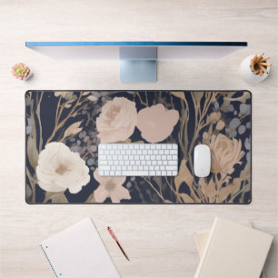 Floral Motif Desk Mat Schreibtischunterlage