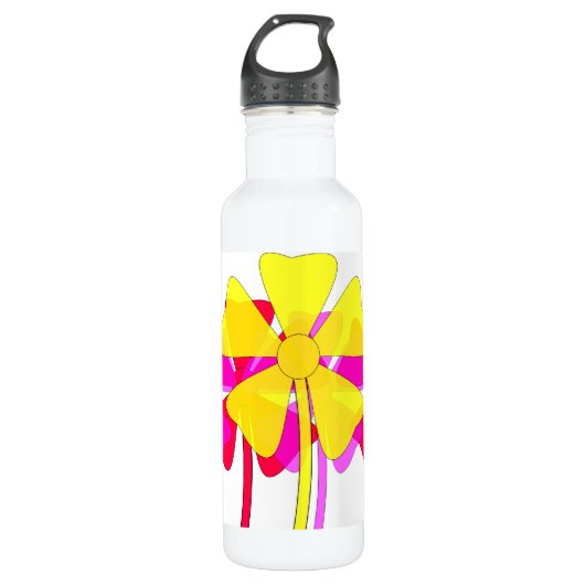 Floral Motif Edelstahlflasche (Vorderseite)