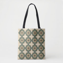 Floral Motif Tote Tasche