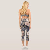 Floral Motif Yoga Capris (Rückseite)