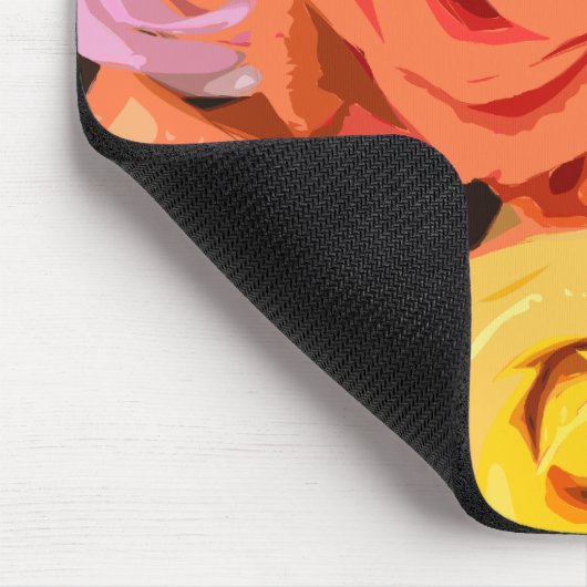Floral Mouse Pad Mousepad (Ecke)