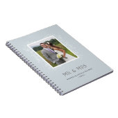 Floral Mr. & Mrs. Journal - Powder Blue Notizblock (Rechte Seite)