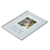 Floral Mr. & Mrs. Journal - Powder Blue Notizblock (Linke Seite)
