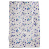 Floral Mrs. Brautparty Mittlere Geschenktüte (Rückseite)